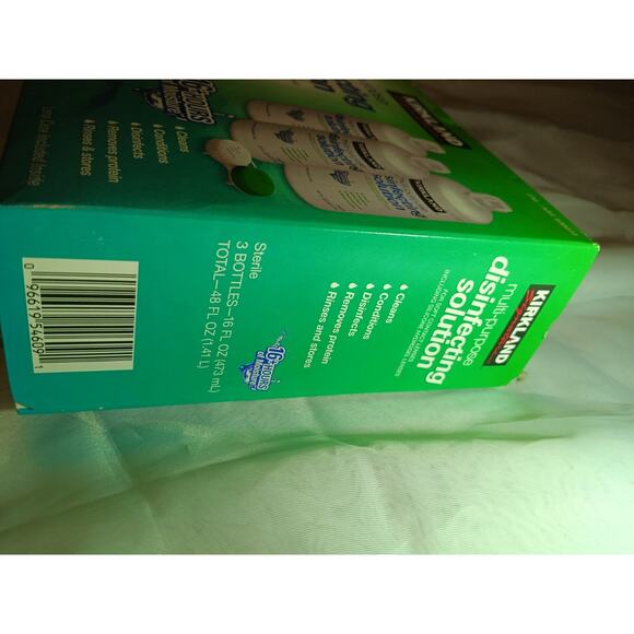 Kirkland Signature Multi-Purpose Disinfecting Solution, 16 fl oz, 3 ct EXP6/24 - Picture 5 of 5